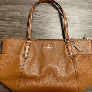Coach Tan Leather Tote Bag